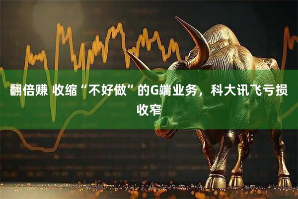 翻倍赚 收缩“不好做”的G端业务，科大讯飞亏损收窄