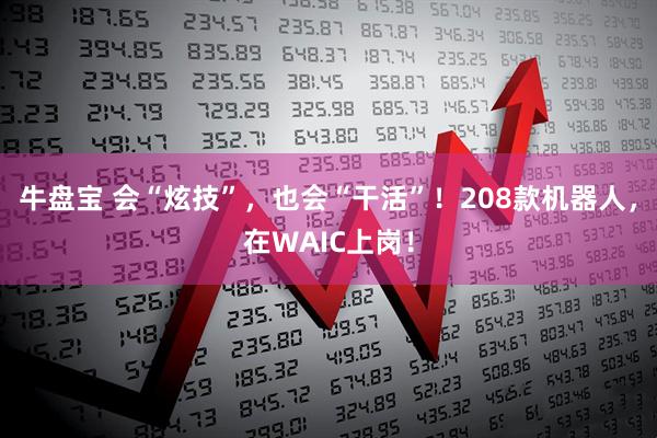牛盘宝 会“炫技”，也会“干活”！208款机器人，在WAIC上岗！