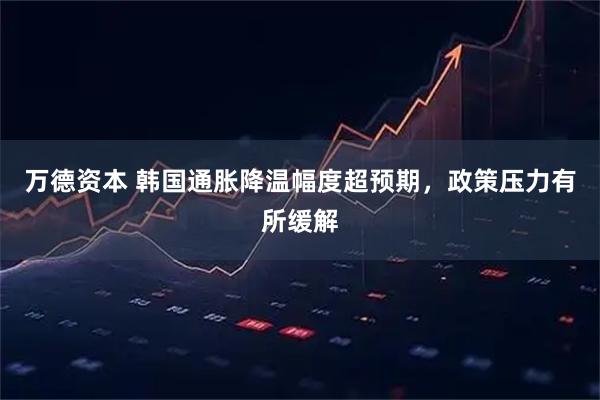 万德资本 韩国通胀降温幅度超预期，政策压力有所缓解